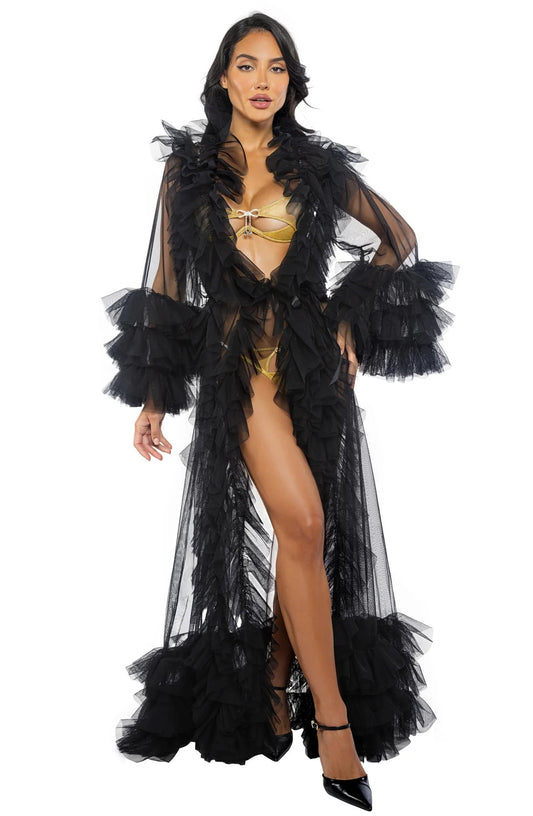 Voguish Glam Robe Black