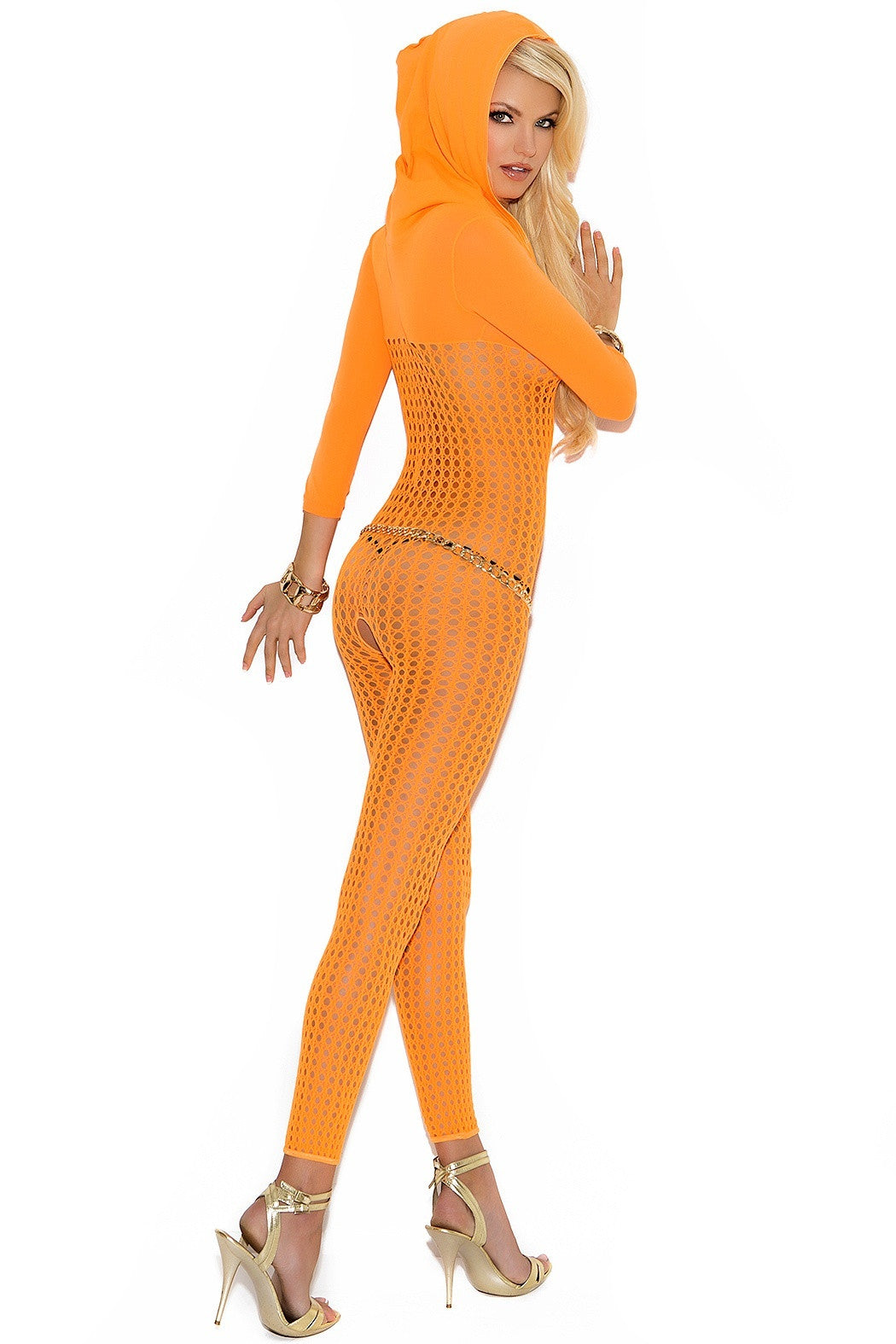 EM-8011 Orange bodystocking - Sexylingerieland
