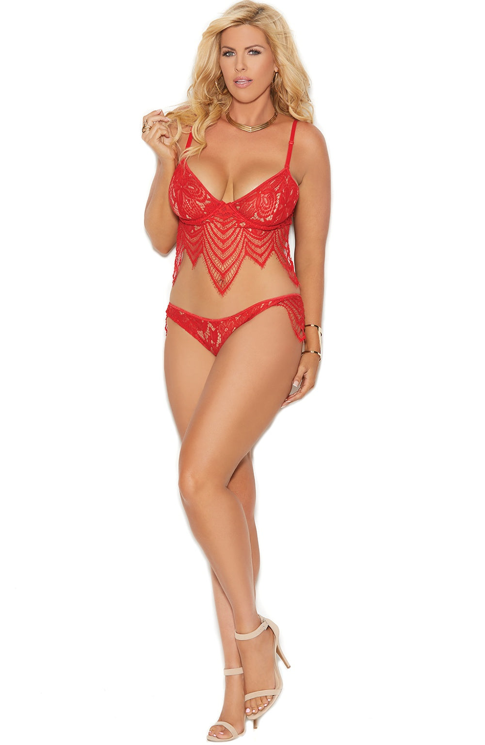 Red womens lingerie set - Sexylingerieland